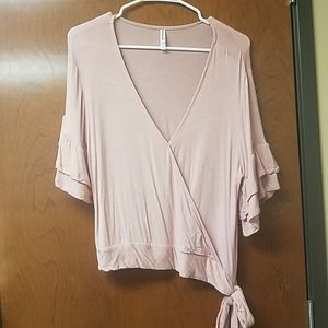 Pink cardigan/wrap around